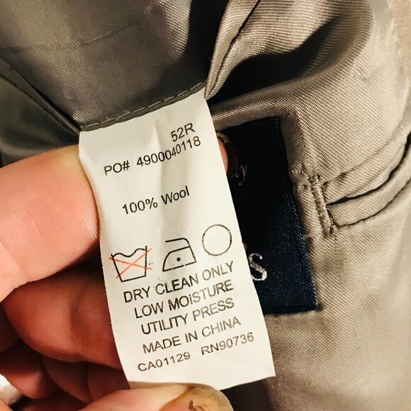 Ralph Ralph Lauren Blazer Sports Coat Jacket Gray Grey 52L Wool Light 2 Button - Picture 5 of 16